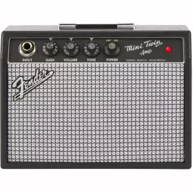 0234812000 Fender Mini 65 Twin-amp Electric Guitar Amplifier Black With 2-year Warranty