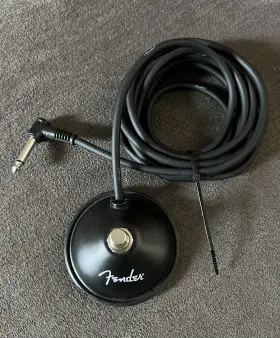 099-4049-000 Fender 1-button Footswitch For Mustang And Blues Junior Amps Black