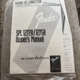 1272a Fender 1275a Spl 1272a/1275a Owners Manual