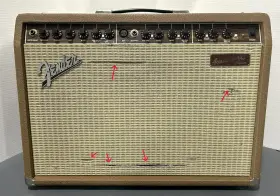 22-1302 Fender Acoustasonic Junior Pr 334 2-channel Acoustic Guitar Amp Tested 22-1302 Fender Acoustasonic Junior Pr 334 2-channel Acoustic Guitar Amp Tested