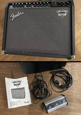 Fender 2267200040 Deluxe 900 Combo Amplifier With Foot Effects Cables And Manual - Big Bundle