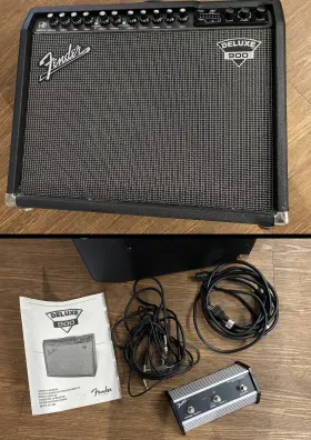 2267200040 Fender Deluxe 900 Combo Amplifier With Foot Effects Cables And Manual - Big Bundle