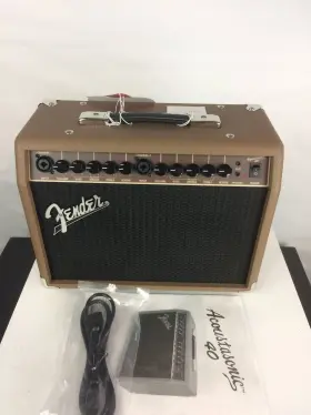 2314200000 Fender Open Box Acoustasonic 40 Acoustic Guitar Combo Amplifier 40w Brown