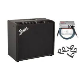 Fen2311100000k1 Fender 3p Mustang Lt25 120v Guitar Amplifier With 10-feet Instrument Cable And Ties
