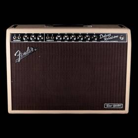 Fender 60fen077 Used Tone Master Deluxe Reverb Blonde Guitar Amp Combo With Cover