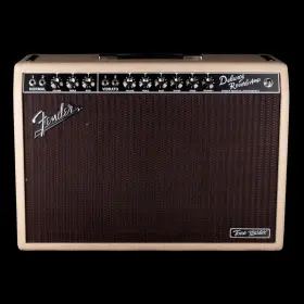 60fen077 Fender Used Tone Master Deluxe Reverb Blonde Guitar Amp Combo With Cover