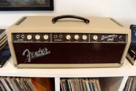 6g6a Fender 1962 Blond Bassman Brown Face Amp Serviced