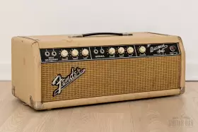 6g6b Fender 1964 Bassman Blonde Brown Panel Vintage Piggyback Tube Amp Head