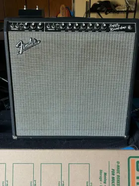 Fender 717669132613 Vintage Reissue 65 Super Reverb 45 Watt Guitar Amp W/ A Laney Foot Pedal