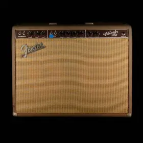 85fen090 Fender Pre Owned 1993 Ft63 Vibroverb Reissue Guitar Amp Combo Brown