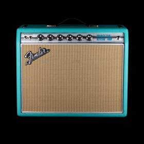 Fender 85fen126 Used Ft68 Custom Princeton Reverb Surf Green Guitar Amp Combo With Footswi