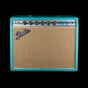 85fen126 Fender Used Ft68 Custom Princeton Reverb Surf Green Guitar Amp Combo With Footswi