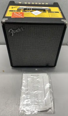 100w Fender 885978288137 Rumble 100 V3 1x12 Bass Combo Amplifier Bundle