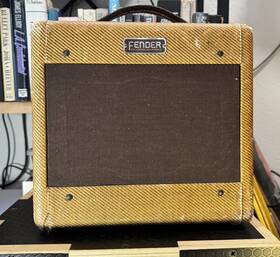 Fender 8864 Vintage 1955 Tweed Champ 5d1 Wide Panel Usa Amplifier Combo 1950s