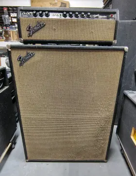 A25054 Fender 1967 Band-master With 2x12 Inch Cabinet Sn #