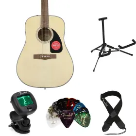 Cd60natesbn Fender Cd-60 Essentials Bundle - Natural