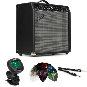 Champ50iibn1 Fender Champion Ii 50-watt 1 X 12-inch Combo Amplifier Essentials Bundle