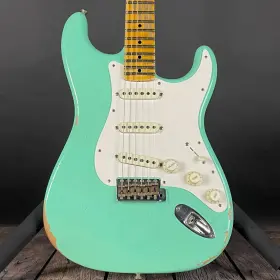 Relist-cz566946 Fender Custom Shop Ltd Fat 50s Stratocaster Relic- Sf Aged Sea Foam Green