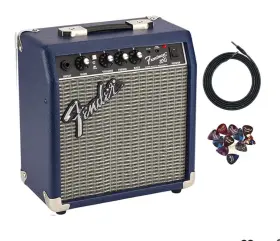Ictk20231085 Fender Frontman 10g Guitar Comboamplifier Bundle With Instrument Cable And Picks