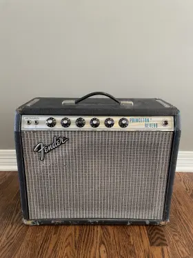 K110 Fender 1974 Princeton Reverb Silverface Vintage Tube Amp With Jbl Speaker