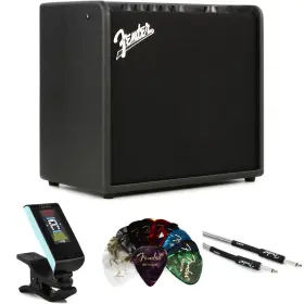 Mustlt25bun1 Fender Mustang Lt 25 1 X 8-inch 25-watt Combo Amp Accessories Bundle