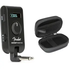 Mustmicropbn1 Fender Mustang Micro Plus Headphone Guitar Amp With Case