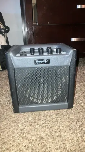 Pr-2501 Fender Passport Mini Guitar Amplifier Optional Battery Powered Black Amp