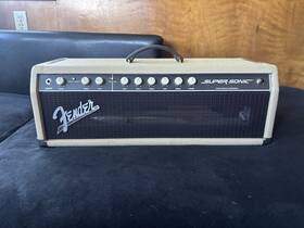 Fender Pr-857 Super-sonic 60w Vacuum Tube Guitar Amplifier Head 2-channel Electric