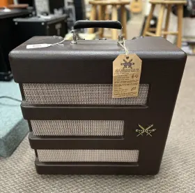Pr2298 Fender Excelsior Pawn Shop Guitar/accordion Tube Amp 13w 6l6 1x15 Inch Brown