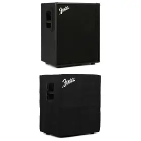 Rum210blkcvrbn Fender Rumble 210 2x10 Inch 700-watt Bass Cabinet With Cover - Black Grille
