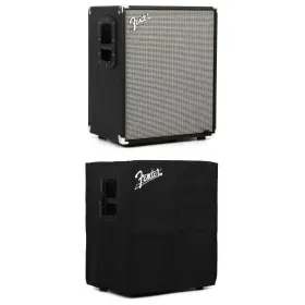 Rum210cvrbn Fender Rumble 210 2x10 Inch 700-watt Bass Cabinet With Cover - Silver Grille