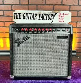 Super60-0611-u Fender Super 60 12 Inch Tube Guitar Combo Amp Red Knob 1988-1992 Era Sn0611