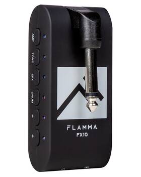 Flamma 972985270485 Guitar Headphone Amp Portable With 28 Drum Grooves 14 Built-in Effects Amp