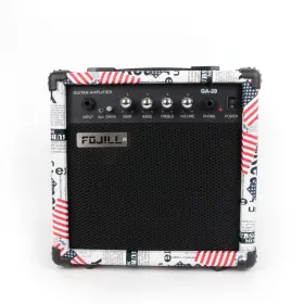 Fm-20 Fojill 20w Watt Electric Guitar Amplifier Amp Practice Small Portable Travel Mini Am
