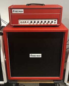 Friedman Be-4x12 J.e.l. 2 Channel Tube Head And 4x12 Cabinet Greenbacks