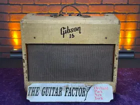 Ga15-0924-u Gibson Rare Ga 15 Amplifier 1956 - Tan Tube Amp Combo