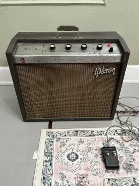 Ga17 Gibson Vintage 1960 S Scout Rvt Guitar Combo Amp Amplifier And Pedal