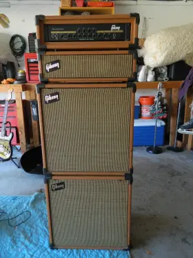 Gb440c Gibson Gb440 Bass Stack Head Crossover 4x10 And 1x15 Cabs