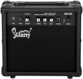Sc0393 Glarry Electric Bass Combo Amp Portable With Headphone Mp3 Input 20w