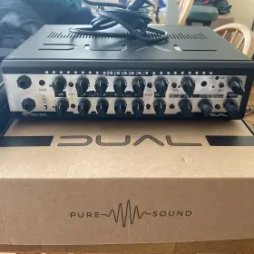 Dual-800 Gr Bass Dual 800 Watt Two Channel Amplifier Head Black