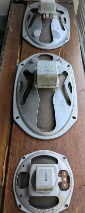 6161 Gretsch Valco Oval Speaker Set With Tweeter. 1959 Guitar Speakers