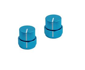 Guyker 731694428060 Guitar Aluminum Alloy Dual Concentric Control Knobs - Blue 2 Piece