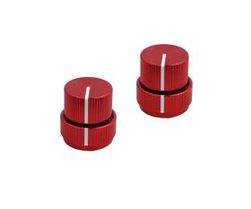Guyker G-knob-026-ckb-002-2piece-red Guitar Aluminum Alloy Dual Concentric Control Small Red 2 Piece