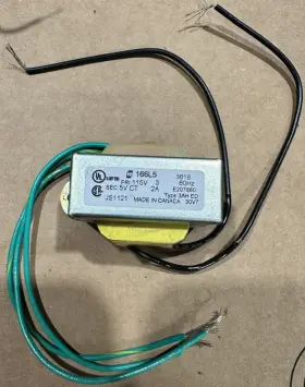 166l5 Hammond 623980222004 Filament Transformer - Great For Relays Too 5v Ct 2a