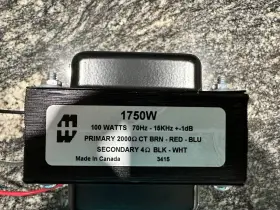 P-t1750w Hammond 1750w Output Transformer - Fender Twin/showman/dual Showman/etc