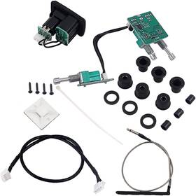 Hanabass Qcn01h4w0m3002hv64bfsmi31 Volume Control Ukulele Pickup 2-band Eq Piezo Preamp M Black