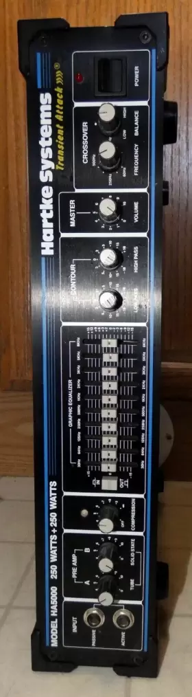 Ha5000 Hartke Bass Amplifier Head Rare Scratchy Pots Tube Solid Original Owner