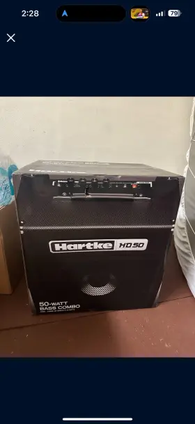 Hmhd50 Hartke Hd50 50-watt Bass Combo New In Box/ Unused