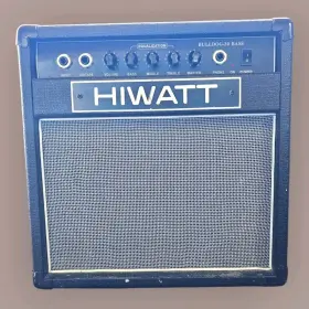 Bulldog-20 Hiwatt Bass Guitar Amp 20w Clean Works With Phone/input/cd/tape Input