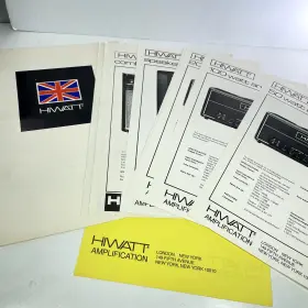 Dr20 Hiwatt Vintage Amplifer Speaker Sales Brochure Advertisement Promo Set Rare